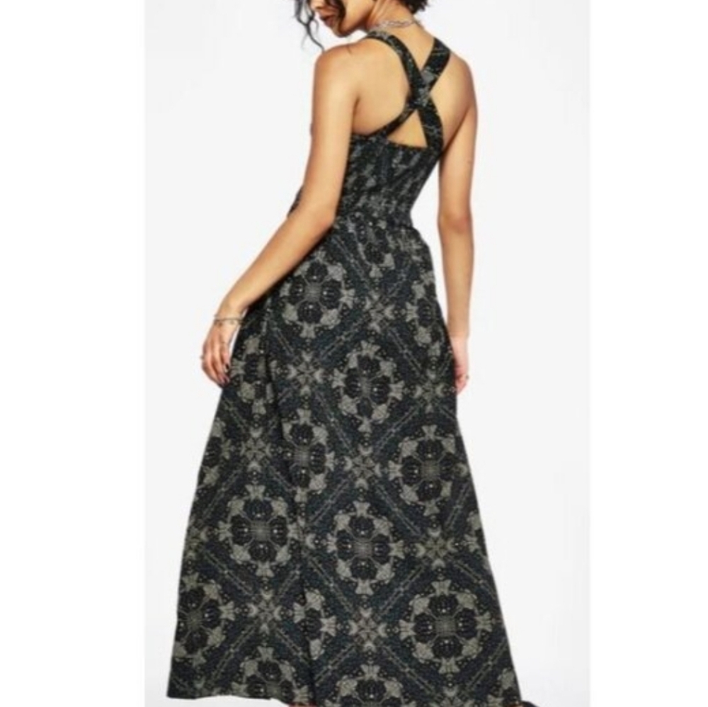 Disturbia Moth Pattern Maxi Dress NWT - Picture 3 of 13